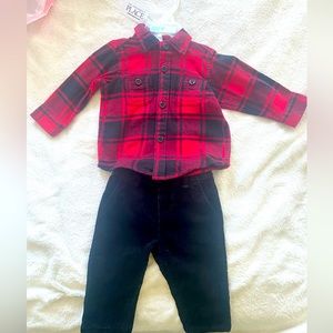 The Children’s Place
Baby Boys Matching Family Plaid Oxford 3-Piece Outfit Set
